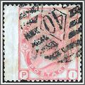 QV 1873-80 SG143 Plate 15 3d Rose Used