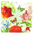 Butterfly Carte Postal Plate Decorative Fluted ...