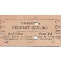U.T.A. Edmondson Ticket - Finaghy to Belfast Gr...