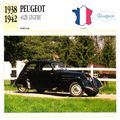Collectors Club card. Classic Cars. Peugeot 402...