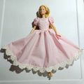 Handmade Long Pink Princess Gown for Modern Barbie