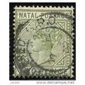 NATAL 1887 SG 107 - #2 fine used (o)