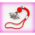 Mobile Phone Handbag Bee Charm Tibetan Silver R...
