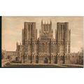 Vintage T.W. Phillips Postcard - Wells Cathedra...