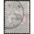 Australia 1913 SG11a 1/- Blue-Green Good/Fine U...