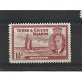 Turks&Caicos.SG223 1 1/2d Caicos Mail.Mounted M...