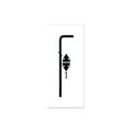 CANE BOLT 1/2X12" BLK [Misc.]