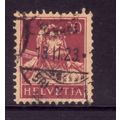 SWITZERLAND 1914 20c PURPLE on BUFF WILLIAM TEL...