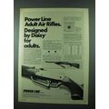 1975 Daisy Power Line Model 881 Rifle Ad - For Adults