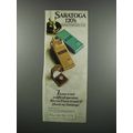1983 Saratoga 120's Cigarettes Ad - Leisure Length
