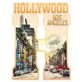 H for Hollywood California Design Fridge Magnet