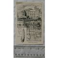 Vintage engraving - Walpole House, Chiswick