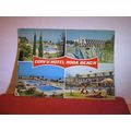 CORFU HOTEL, RODA BEACH, GREECE used postcard #