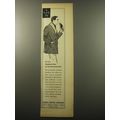 1960 Saks Fifth Avenue Shepherd Coat Advertisement
