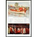 STATE BARGE ON THE RIVER THAMES 1935 Frank O. S...