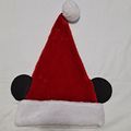 Mickey MOUSE SANTA HAT Ears Polka Dot Bow 21" C...