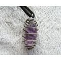 Amethyst Chip Pendant Necklace - 26"