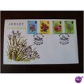 Jersey 1974 Spring Flowers 3 fine used stamps F...