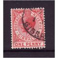 GIBRALTAR 1912 SG 77 1d CARMINE RED FINE USED #1