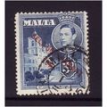MALTA 1948 SG240 3d BLUE FINE USED #2