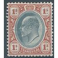 Transvaal 1905 SG267 1/- Black & Red-Brown (lig...