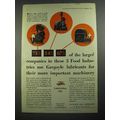 1931 Gargoyle Lubricating Oils Ad - For Machinery