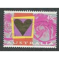 AUS 1996 45c 'ST VALENTINES DAY' FINE USED (EBI...