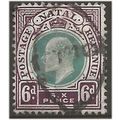 Natal 1902 SG135 6d Green & Brown-Purple Wmk Cr...