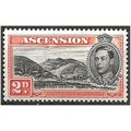 Ascension 1944 SG41a 2d Black & Red-Orange Perf...