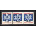 O139 D 22c Eagle Very Fine MNH Strip of 3 PA4440