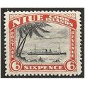 Niue 1944 SG94 6d Black & Red-Orange Mounted Mi...