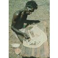 Australia Aborigine Painting A Bark Kangaroo Po...