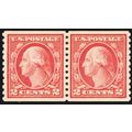 492, Mint NH XF/Superb 2¢ Coil Pair - PSE Grade...