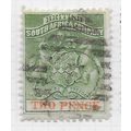 BSAC 1892 SOUTH AFRICA COMPANY ARMS TWO PENCE 2...