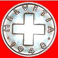OAT SPRIG: SWITZERLAND ★ 2 RAPPEN 1948B! LOW ST...