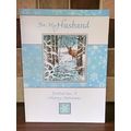 Large Christmas Cards - For My Husband Glitter ...
