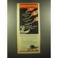 1943 Unguentine Ointment Ad - Unguentine reliev...