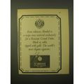 1965 Sobranie Black Russian Ad - Rare tobaccos, blended to a recipe