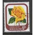 NEW ZEALAND 1975 GARDEN ROSES 5c DIAMOND JUBILE...