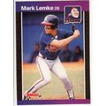 1989 Donruss Mark Lemke rookie baseball card #5...