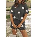 Carbon Grey Baseball Patched Twisted Rib T Shir...