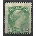 Canada 1888 SG78 2c Grass-Green Very Fine Used .