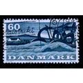 DENMARK 1960 SG 423 60 ORE BLUE PLOUGH FINE USE...
