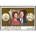 Grenada 1972 Royal Silver Wedding 8c Unmounted ...