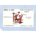 New Jersey Denville QSL Card KDV-1107 Russ & Ch...
