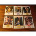 1990 Fleer, 6-Cards, All HOFers, STOCKTON/MAGIC...
