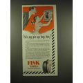 1944 Fisk Tires Ad - He's My Pin Up Boy, Too