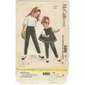 McCalls 6460 Sewing Pattern Childs Top Pants Bl...