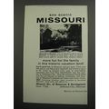 1957 Missouri Tourism Ad - Watermill at Beaufort
