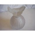Vintage Sasaki 'Wings' Perfume Bottle Frosted G...